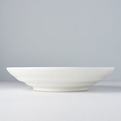 Serving Bowl 28.5cm White Star Glaze - Image 5