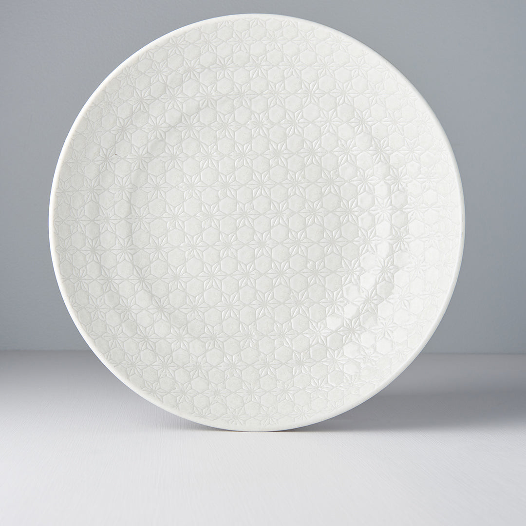 Serving Bowl 28.5cm White Star Glaze - Image 4