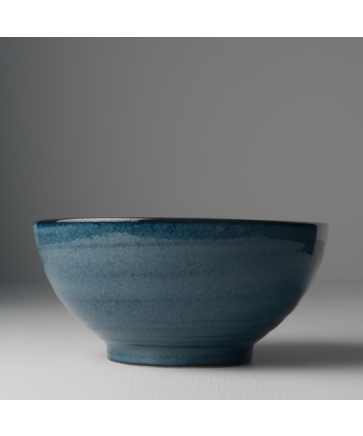 Udon Bowl 19cm Kanso Indigo Blue Glaze - Image 5