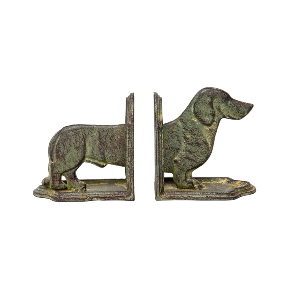 Cast Iron Dachshund Book Ends Set 12cm - Image 3