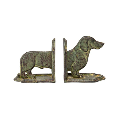 Cast Iron Dachshund Book Ends Set 12cm - Image 3