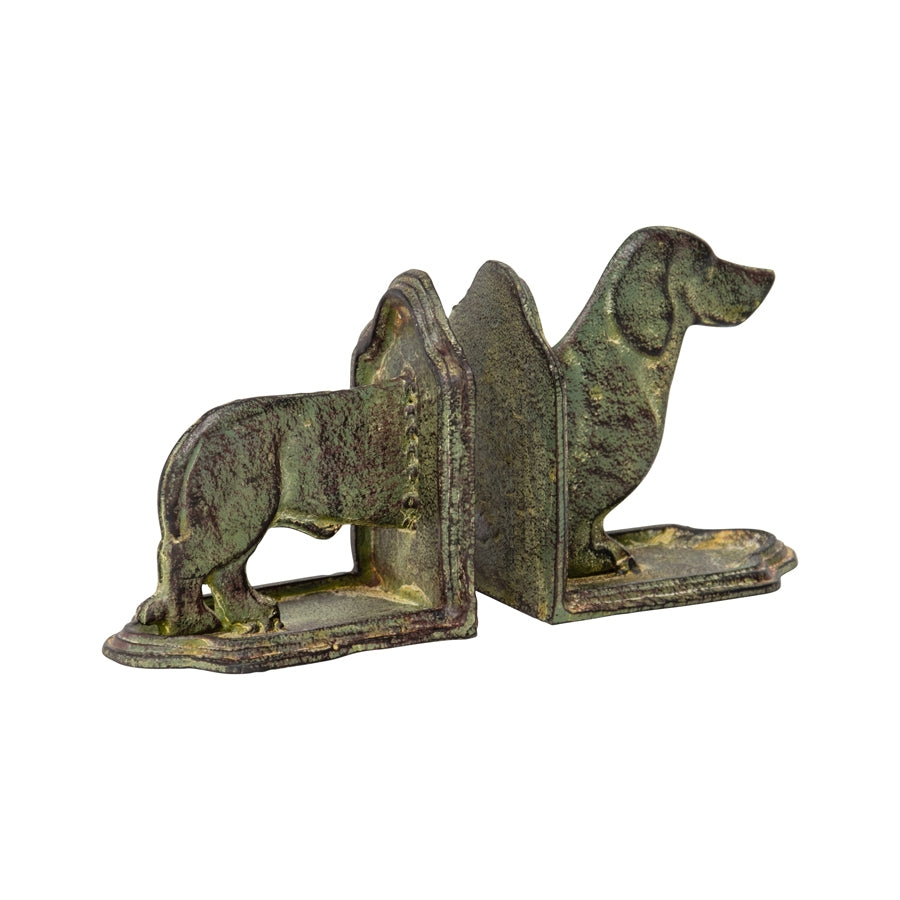 Cast Iron Dachshund Book Ends Set 12cm - Image 2