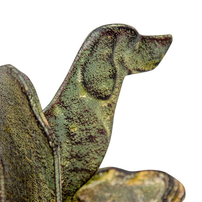 Cast Iron Dachshund Book Ends Set 12cm