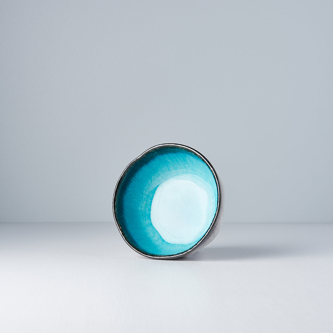Bowl Organic 14.5cm Sky Blue Glaze - Image 3