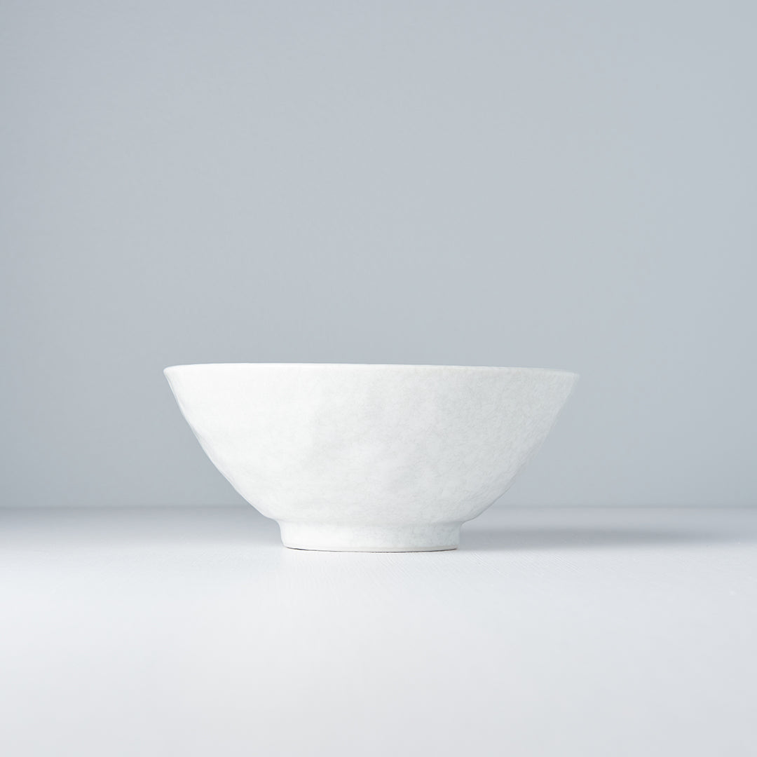 Udon Bowl 19.5cm White Blossom Glaze - Image 4
