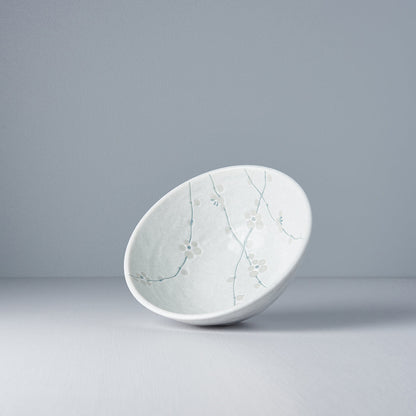 Udon Bowl 19.5cm White Blossom Glaze - Image 2
