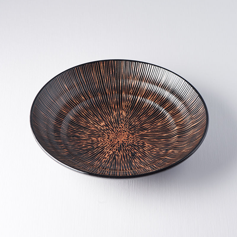 Serving Bowl 28.5cm Bronze Converging Glaze - Image 4