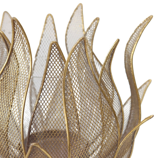 Lustre Lotus Pillar Candle Holder 30cm - Image 2