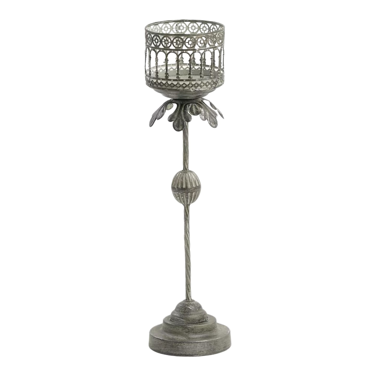 Tall Baroque Pillar Candle holder 51cm
