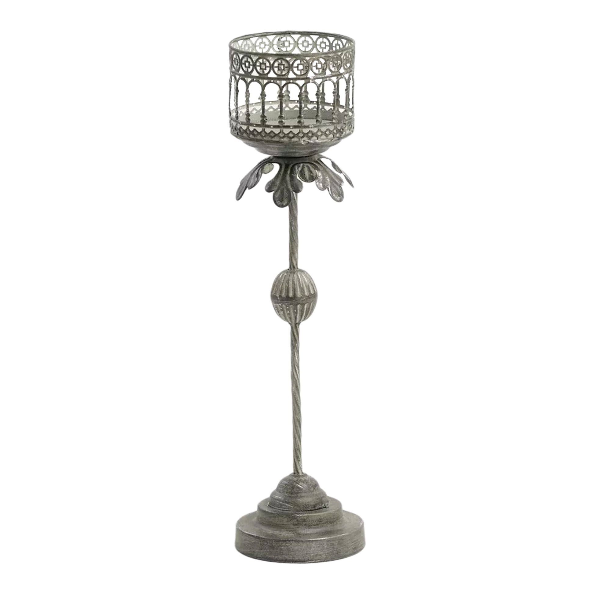 Tall Baroque Pillar Candle holder 51cm