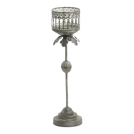 Tall Baroque Pillar Candle holder 51cm