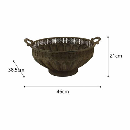 Large Baroque Bowl w Handles 46cm - Image 2