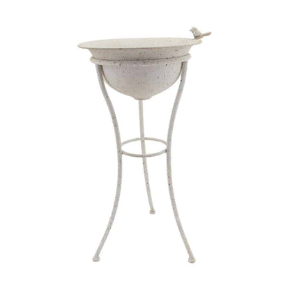 Riviera Pot Planter w Bird on Stand 67cm