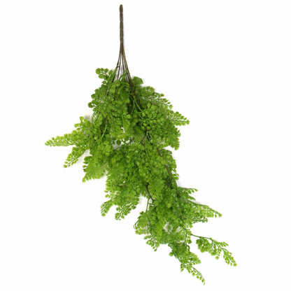 Hanging Native Green Dense Maiden Hair Fern Bush UV Resistant 80cm - Image 3