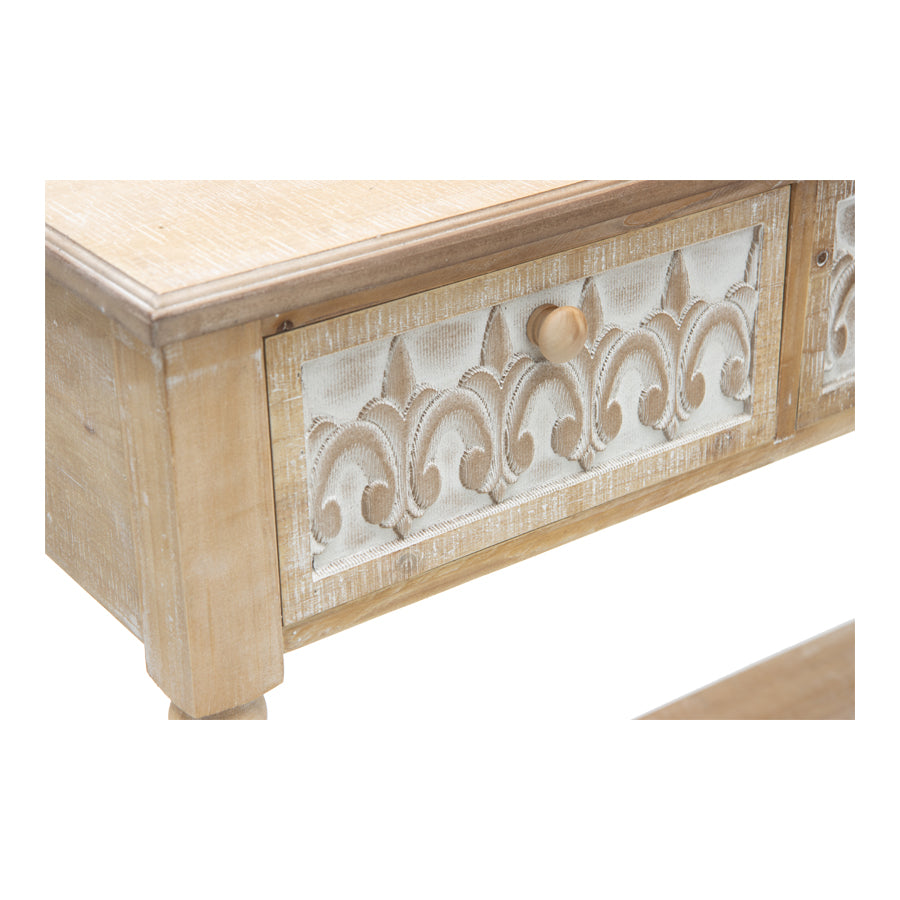 Strand 3 Drawer Console Table 120cm - Image 4