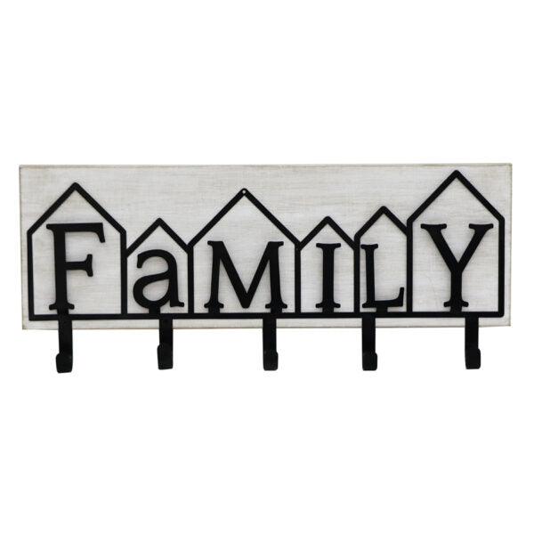Family 5 Hook Wall Hanging 60cm - Image 3