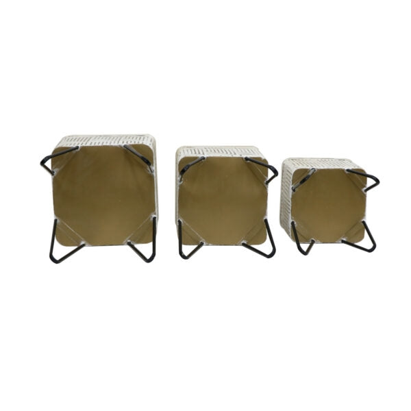 Set 3 Footed Linear Planters 40cm - Image 4