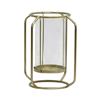 Floating Gold Pillar Candle holder 24cm - Image 3