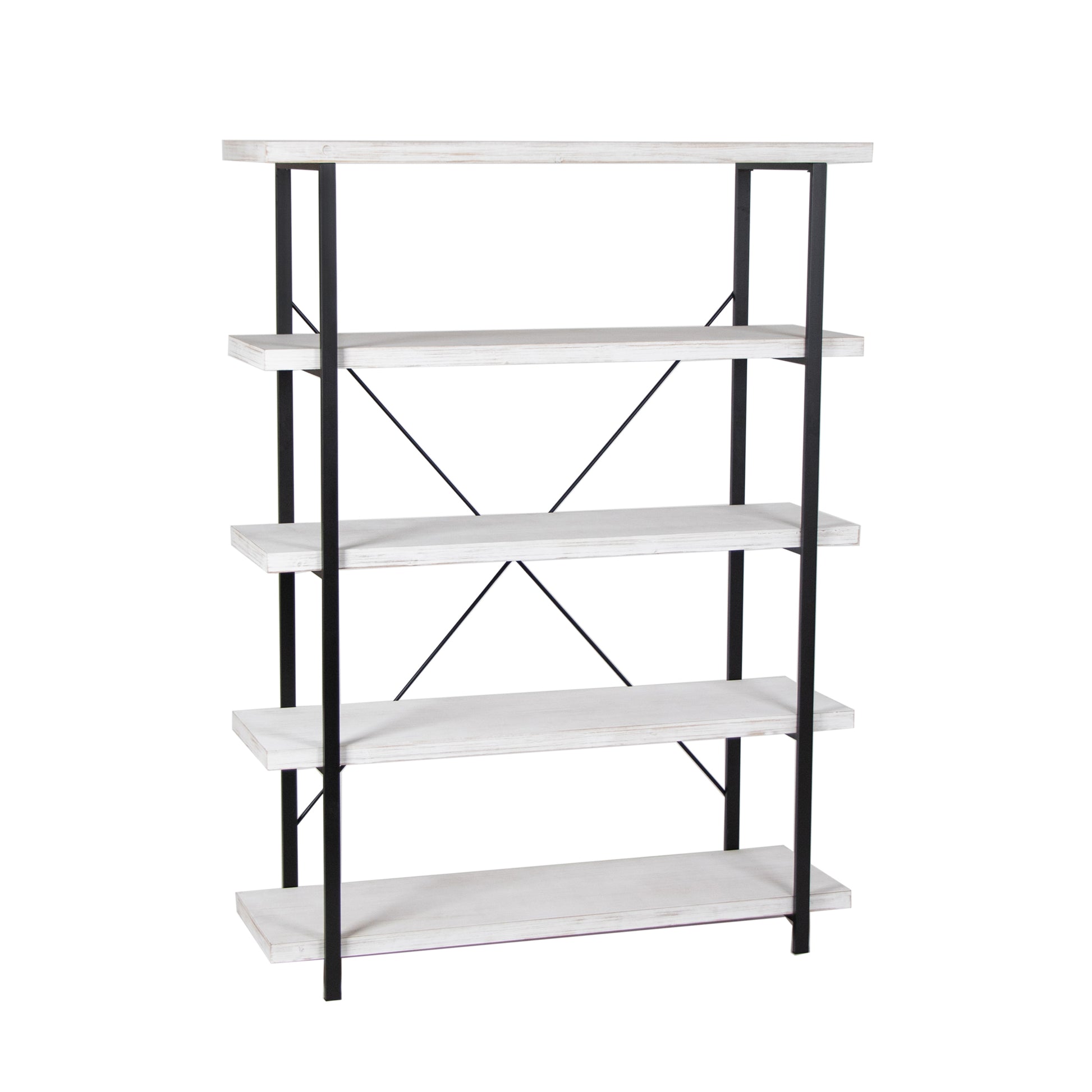Hamptons Style 5 Tier Shelf Unit 162cm