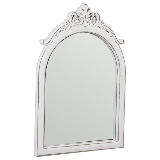 French Provincial Scroll Arch Wall Mirror 74cm - Image 2