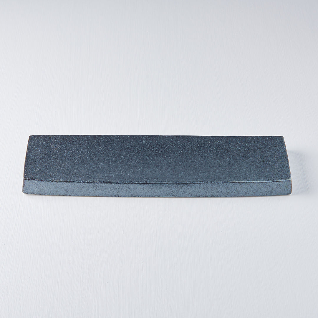 Plate Rectangular 33 x 9cm Craft Black Glaze - Image 2