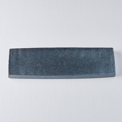 Plate Rectangular 33 x 9cm Craft Black Glaze - Image 4