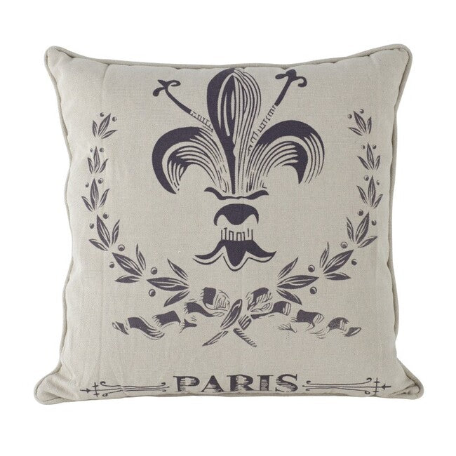 Paris Themed Square Cushion 56cm