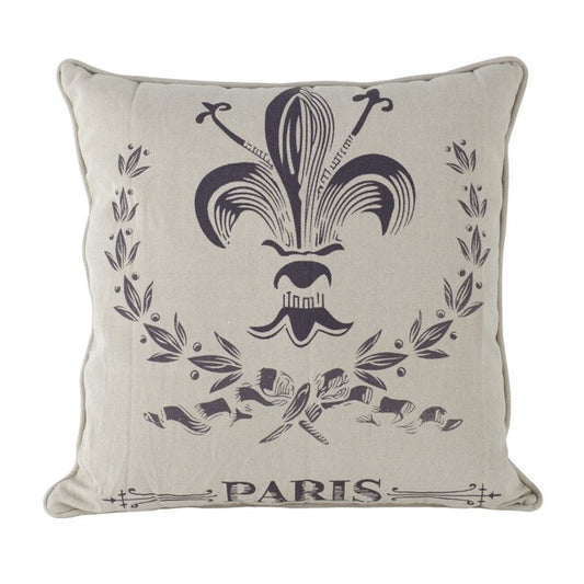 Paris Themed Square Cushion 56cm