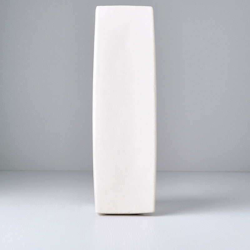 Plate Rectangular 29 x 9cm Craft White Glaze - Image 5