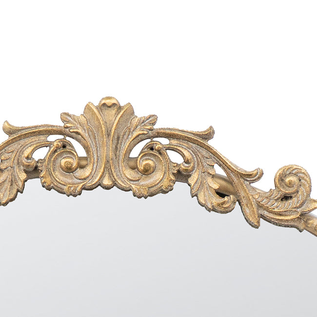 Large Baroque Gold Round Mirror 105x102cm - Image 2