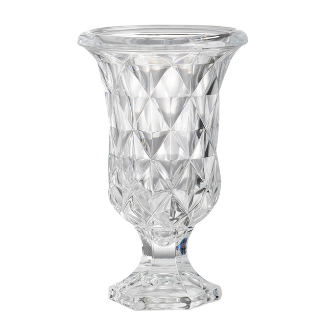 Diamond Pattern Pedestal Vase 24cm