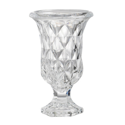 Diamond Pattern Pedestal Vase 24cm