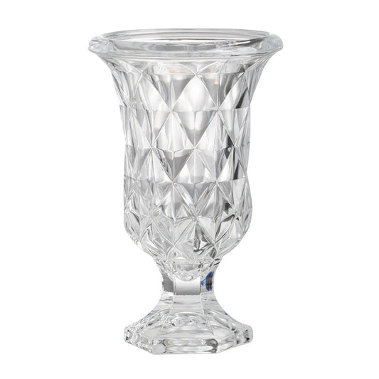 Diamond Pattern Pedestal Vase 24cm