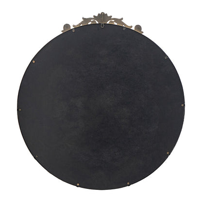 Baroque Black Round Mirror 81cm - Image 2