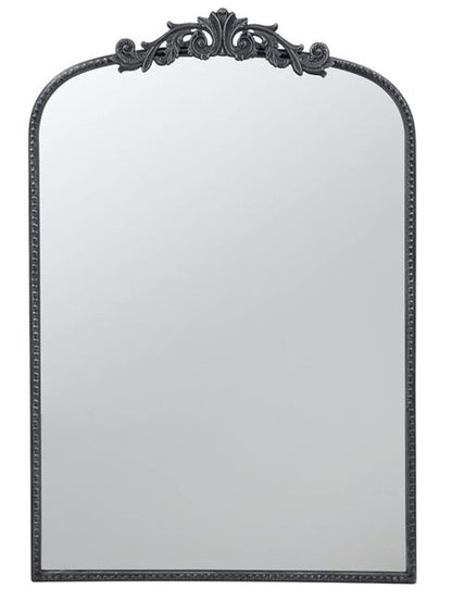 Baroque Tall Black Wall Mirror 91cm