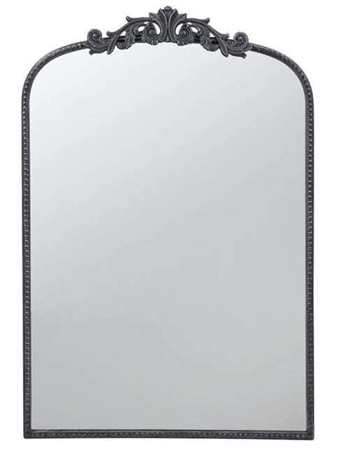 Baroque Tall Black Wall Mirror 91cm