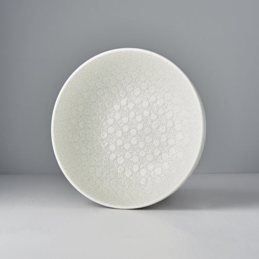 Serving Bowl 24cm White Star Glaze - Image 2