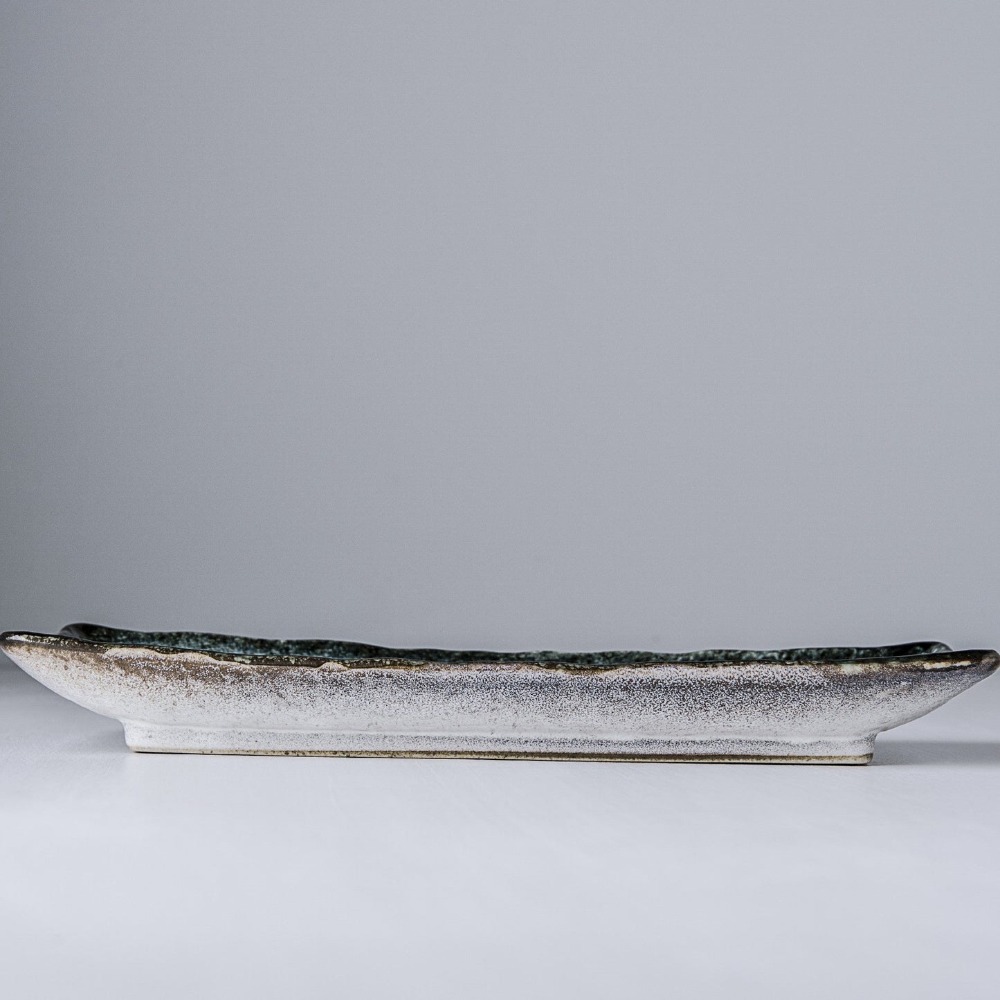 Plate Rectangular 28.5x 12cm Sky Blue Glaze - Image 5