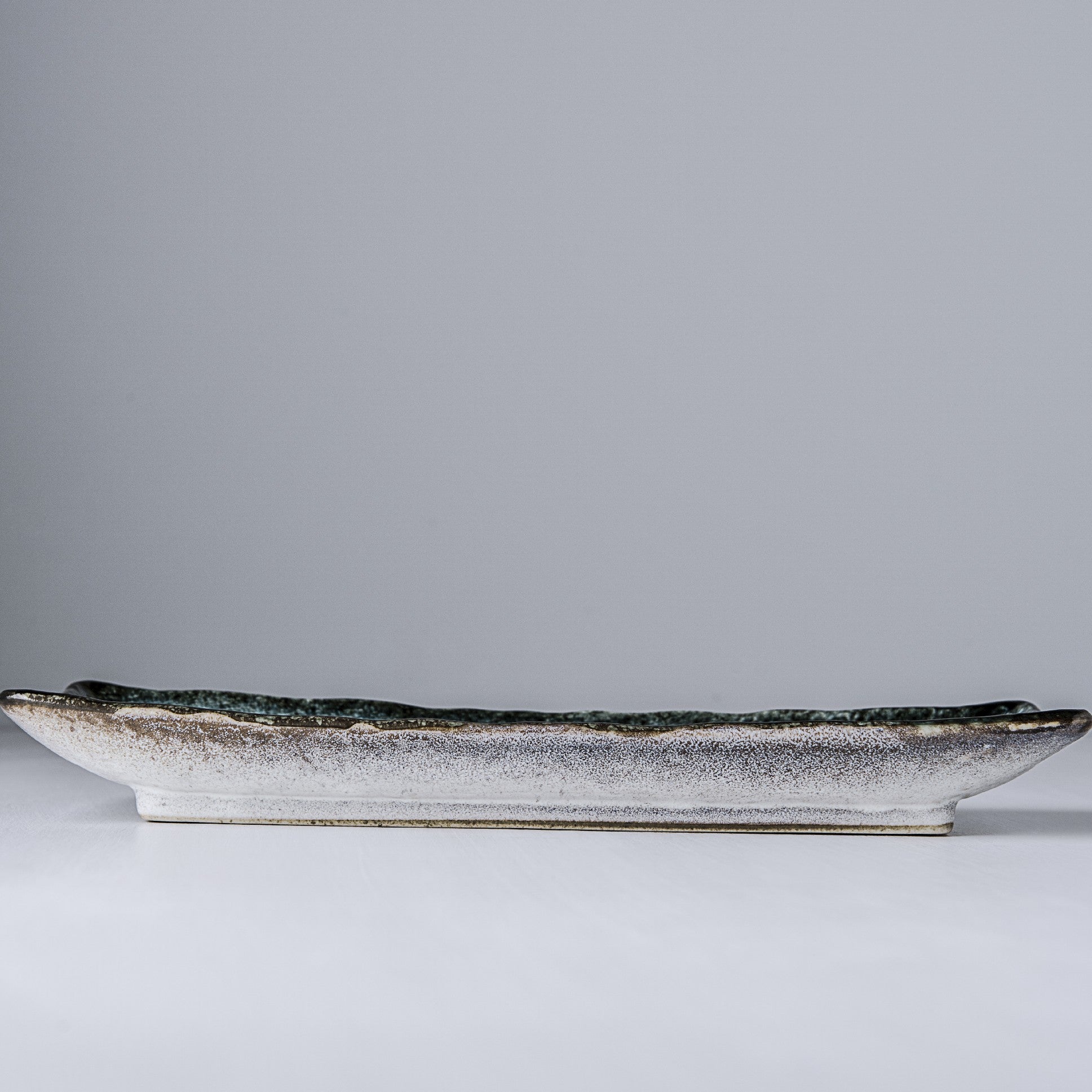 Plate Rectangular 28.5x 12cm Sky Blue Glaze - Image 5