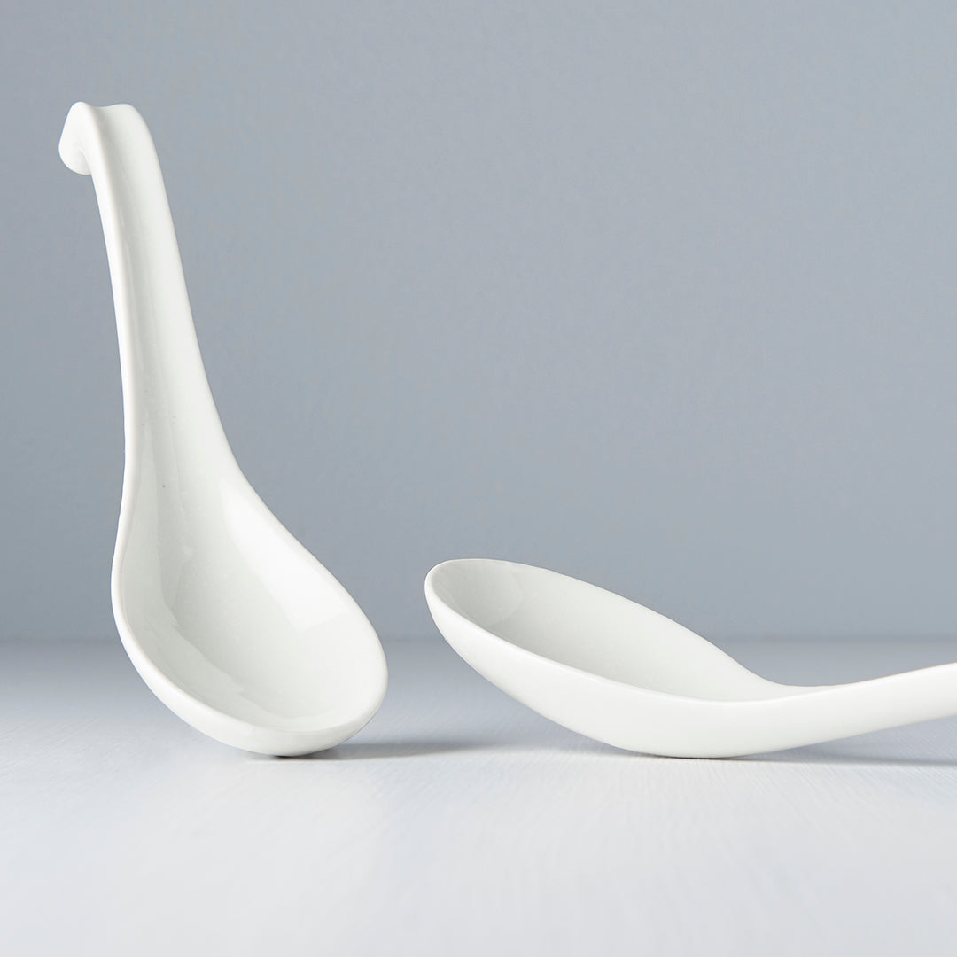 Spoon 17.5cm Kanso Soft White Glaze - Image 2