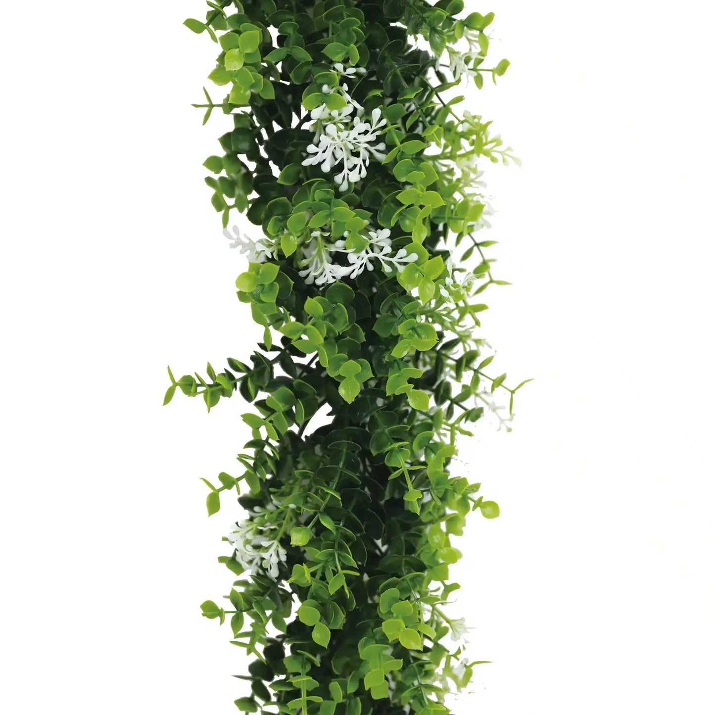 Artificial Extendable Hanging Flowering White Eucalyptus Vine UV Resistant 55cm - Image 4