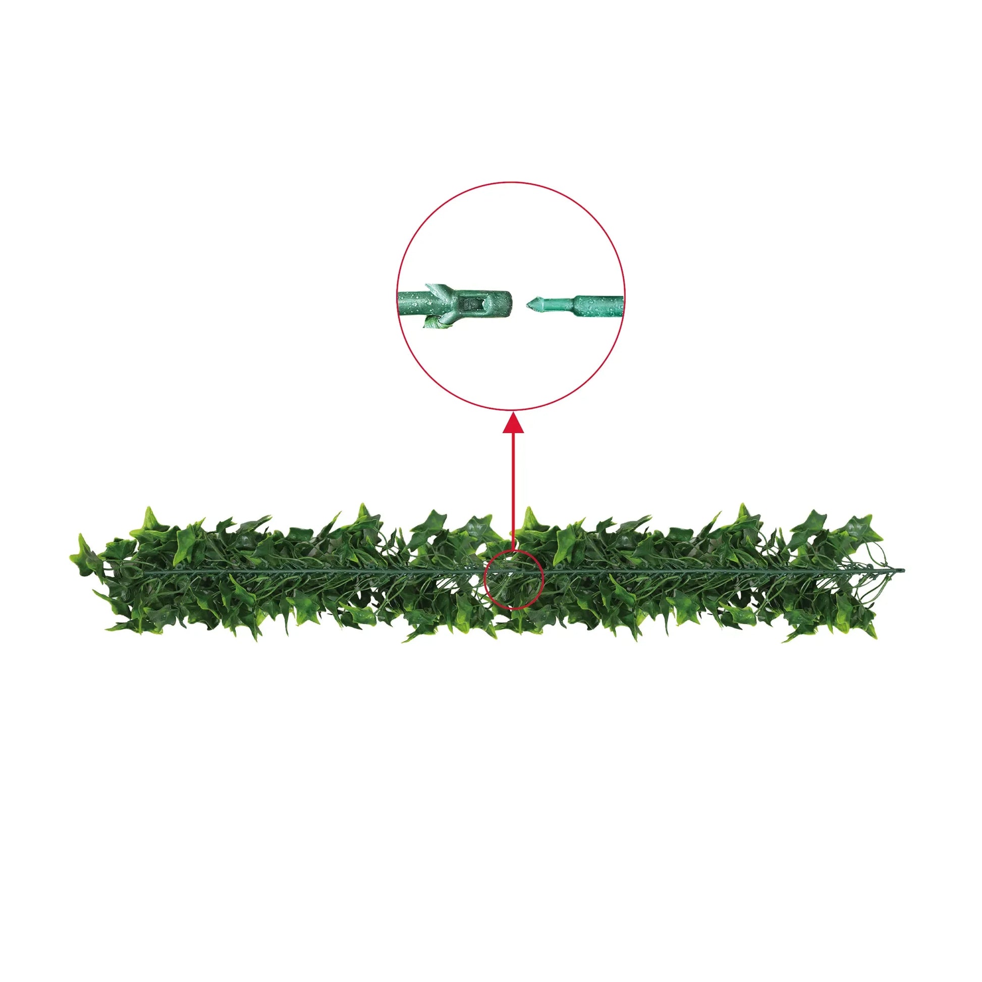 Artificial Extendable Hanging Bright Green Ivy Bushy Vine UV Resistant 55cm - Image 4