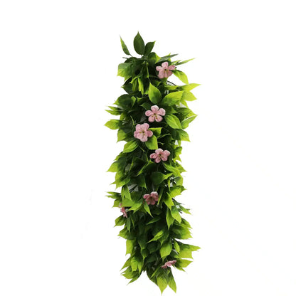 Artificial Extendable Hanging Pink Flowering Violet Garland UV Resistant 55cm - Image 2