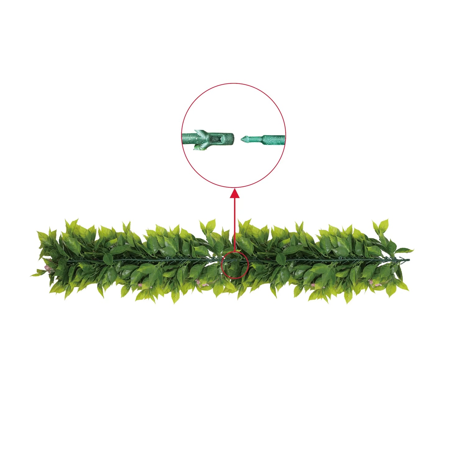 Artificial Extendable Hanging Pink Flowering Violet Garland UV Resistant 55cm - Image 5