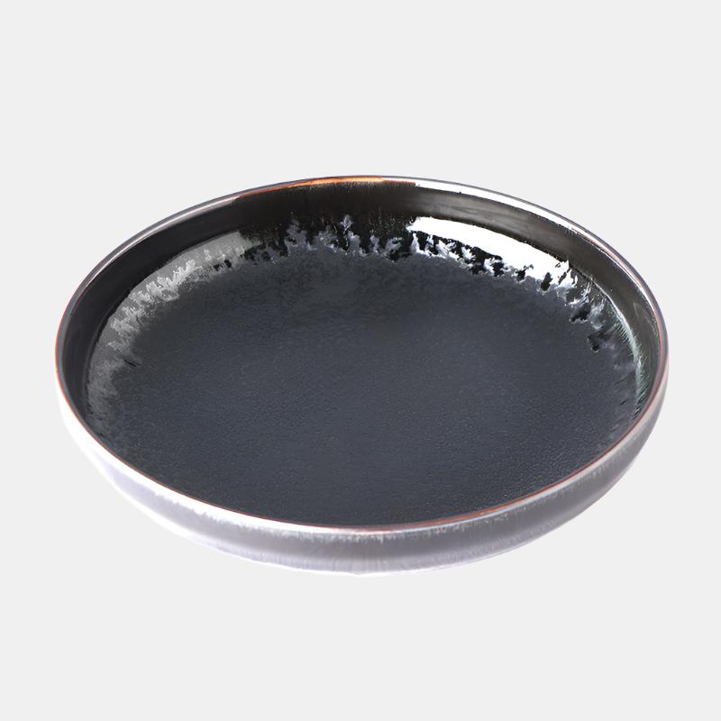 Plate High Rim 22cm Matt and Shiny Glaze