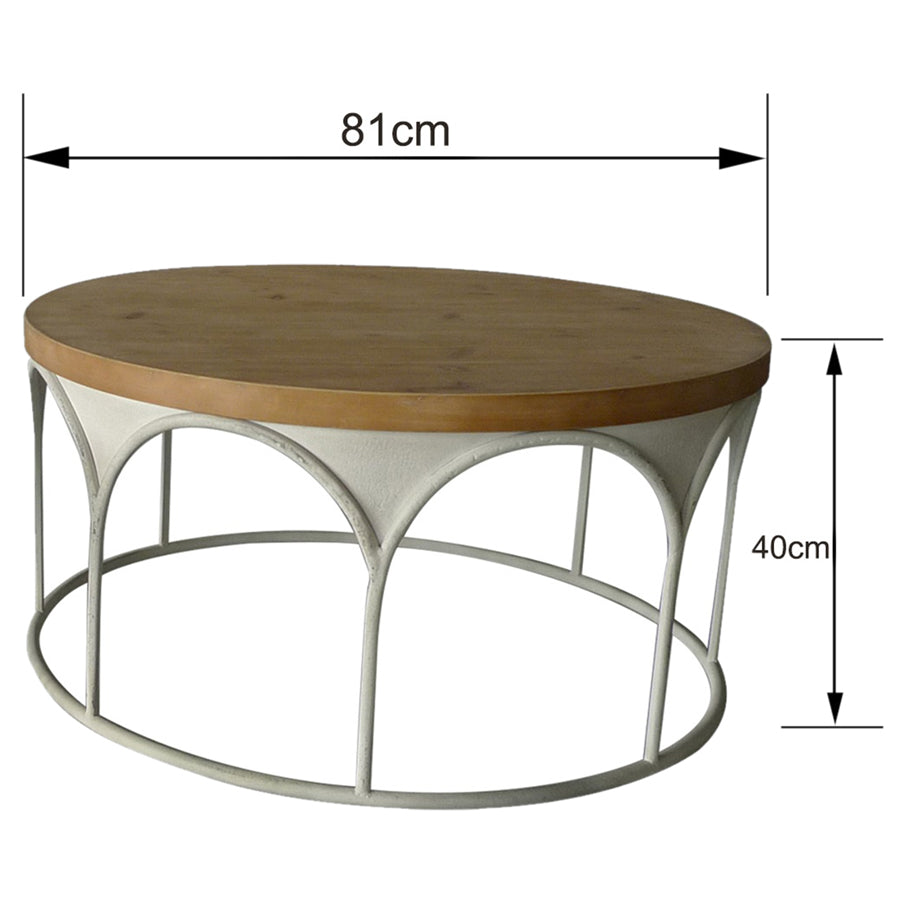 Large Martinique Coffee Table 81cm - Image 3