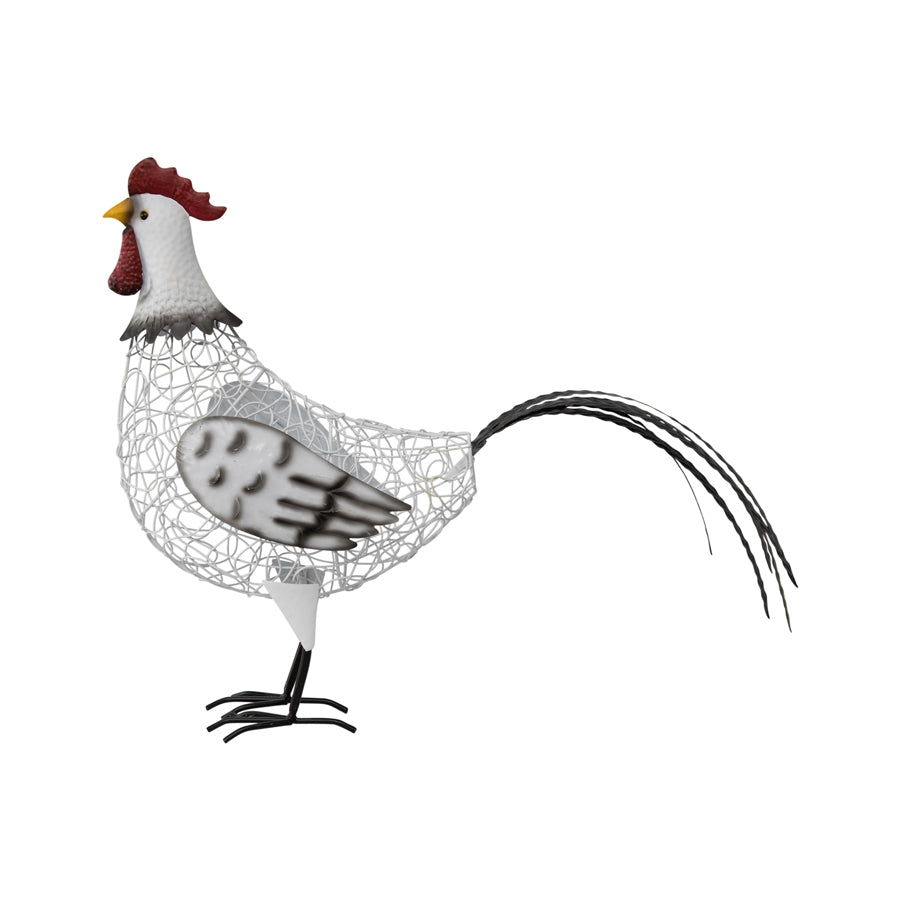 White Wire Garden Metal Chook 56cm - Image 2