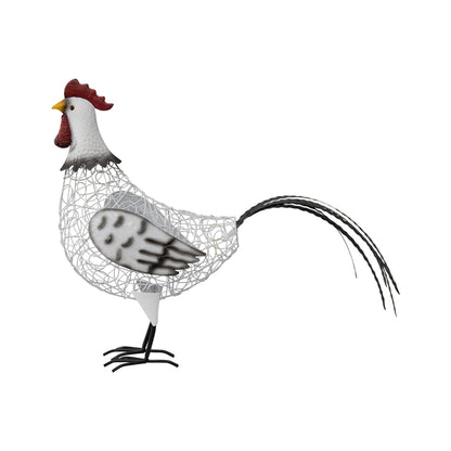 White Wire Garden Metal Chook 56cm - Image 2