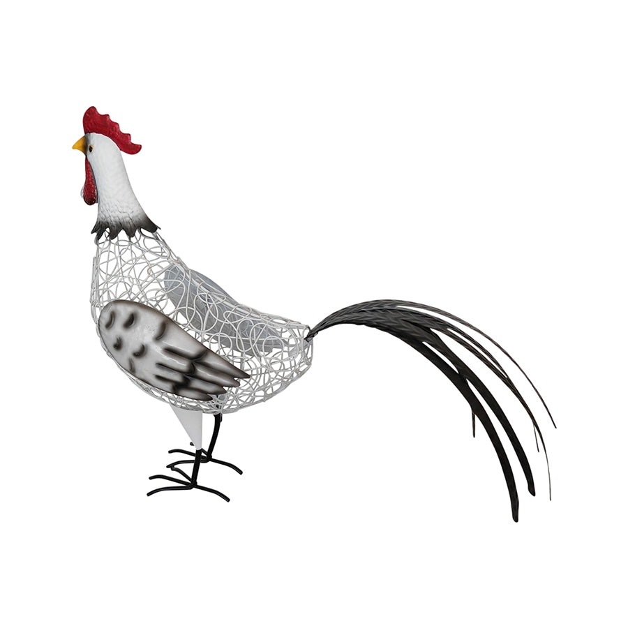 White Wire Garden Metal Chook 56cm - Image 4