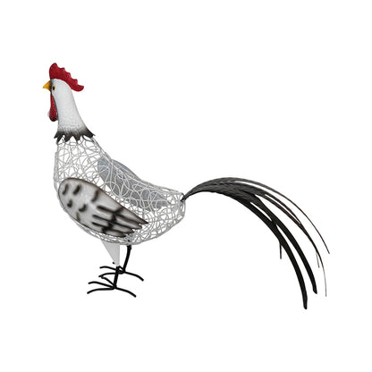 White Wire Garden Metal Chook 56cm - Image 4